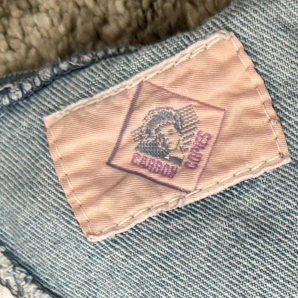 Vintage 90s Floral Denim Overalls Youth L / XXS Cottagecore - Picture 11 of 11